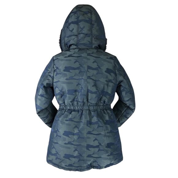 Guess Army Fatigue Vintage Green Coat Women's - Picture 2 of 5